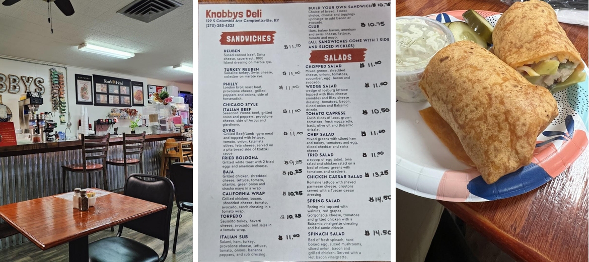 Knobby's Deli Menu